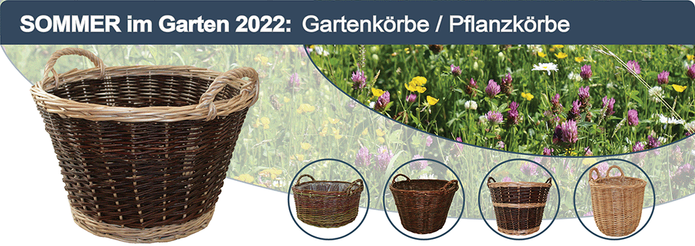 Frühling im Garten 2022: Gartenkörbe / Pflanzkörbe