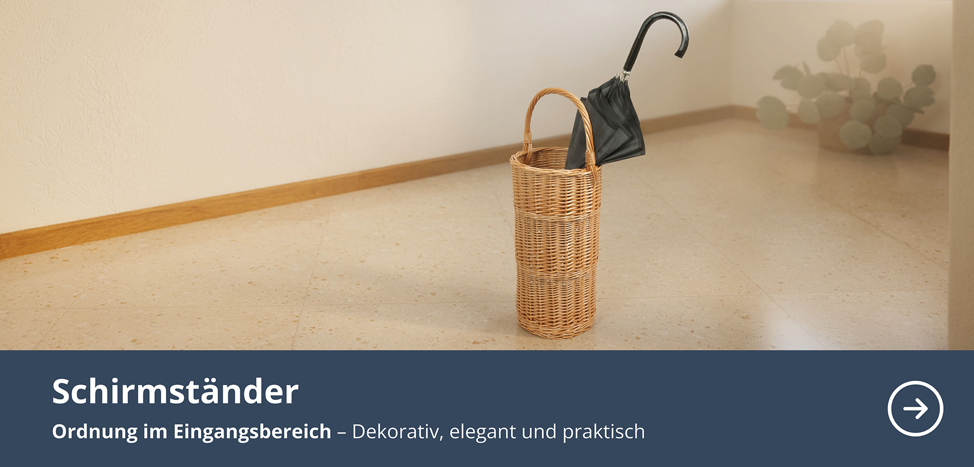 Schirmständer aus Weide