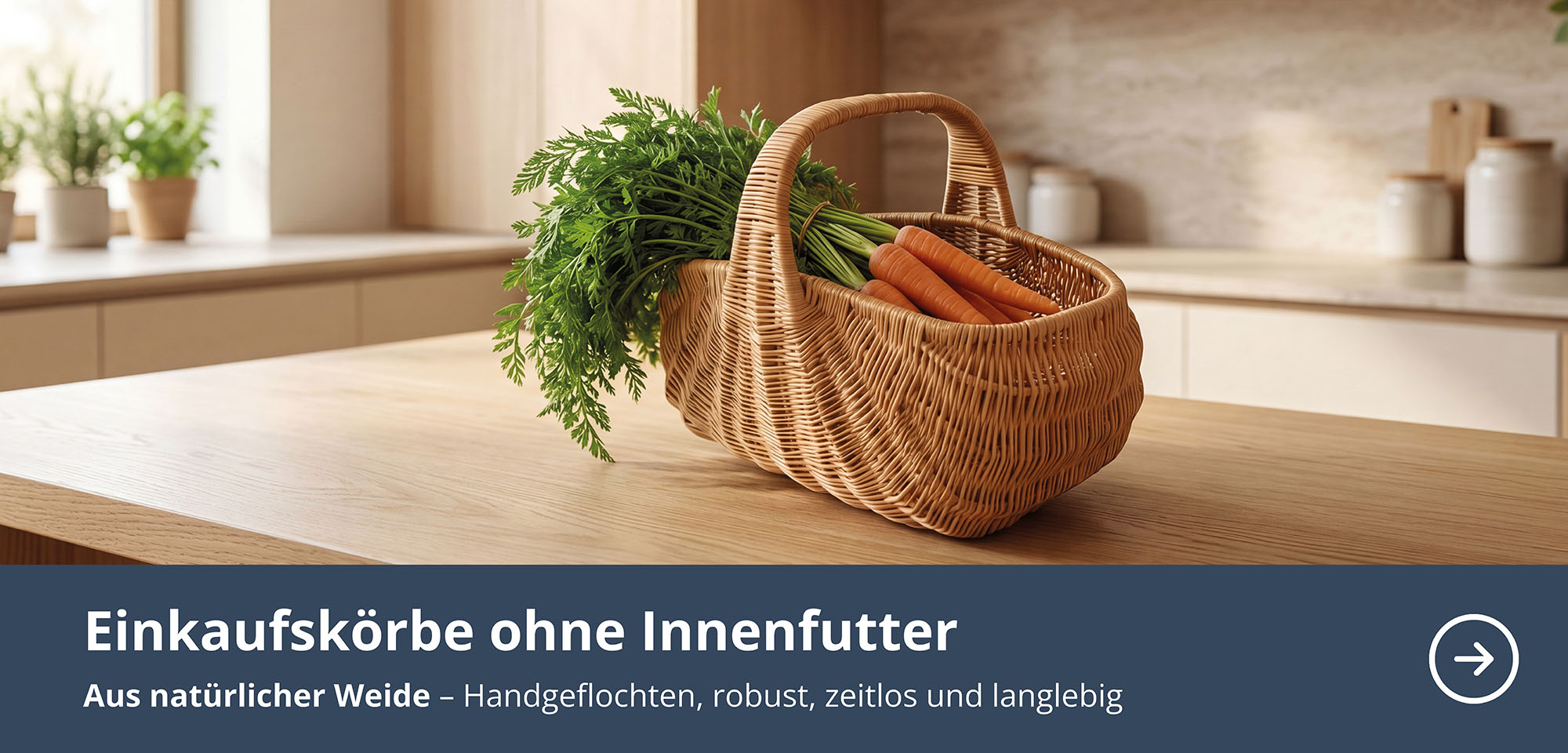 Einkaufskörbe ohne Innenfutter