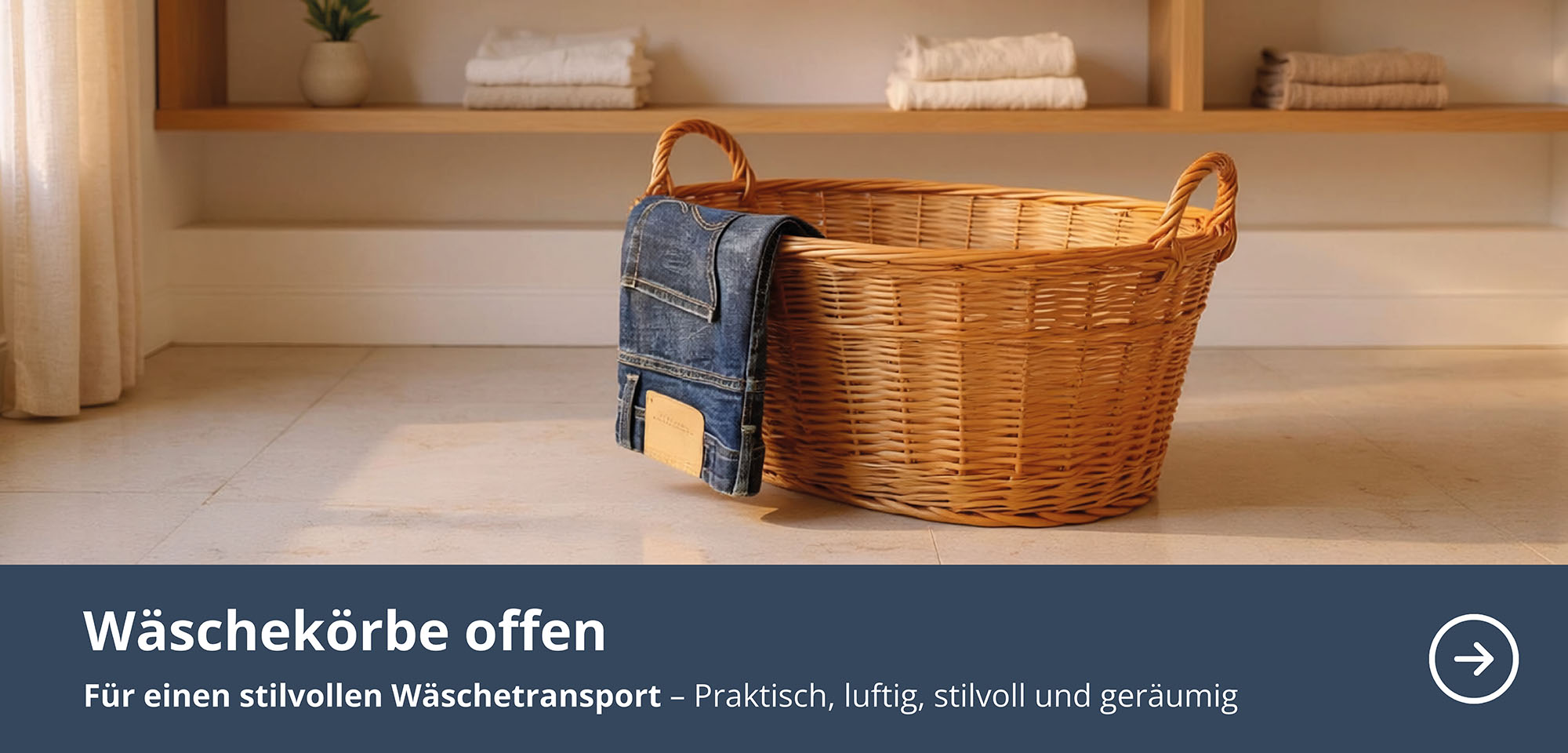 Wäschekörbe für den Wäschetransport