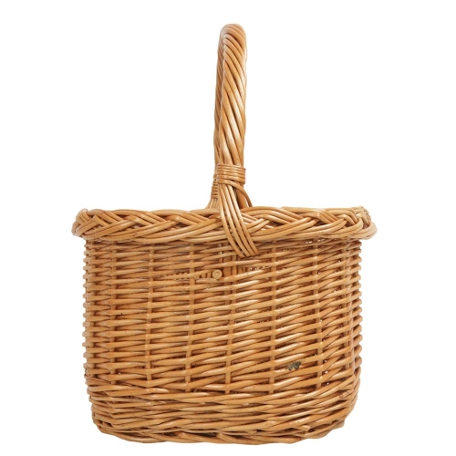 Flaschenkorb Korb für 4 Flaschen aus gesottener Weide (29x29x20/40)