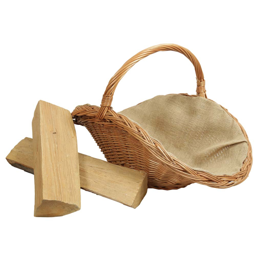 Holzkorb Korb Tragekorb aus gesottener Weide (70x38x11/42)