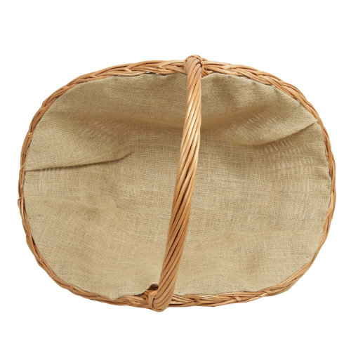 Holzkorb Korb Tragekorb aus gesottener Weide (70x38x11/42)