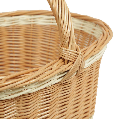 Einkaufskorb Handkorb Bäckerkorb Weide Korb ungefüttert (53x40x24/40)