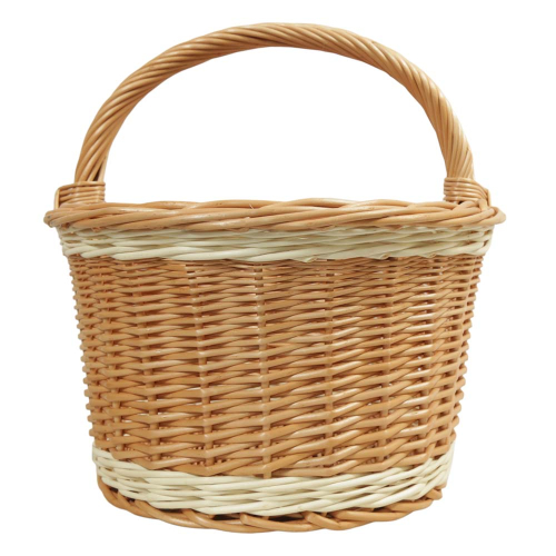 Einkaufskorb Handkorb Bäckerkorb Weide Korb ungefüttert (53x40x24/40)