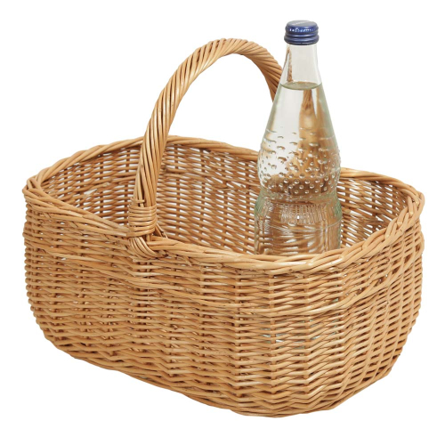 Einkaufskorb Kleiner Handkorb Weide Korb ungefüttert (35x26x15/29)
