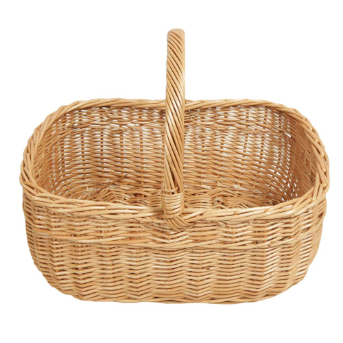 Einkaufskorb Kleiner Handkorb Weide Korb ungefüttert (35x26x15/29)