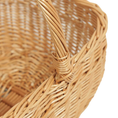 Einkaufskorb Kleiner Handkorb Weide Korb ungefüttert (35x26x15/29)