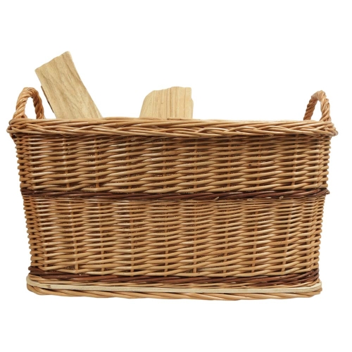 Holzkorb Korb Tragekorb aus gesottener Weide (58x48x30/37)