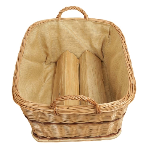 Holzkorb Korb Tragekorb aus gesottener Weide (58x48x30/37)