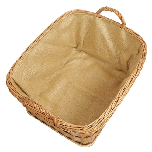 Holzkorb Korb Tragekorb aus gesottener Weide (58x48x30/37)
