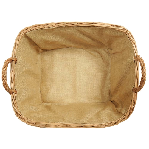 Holzkorb Korb Tragekorb aus gesottener Weide (58x48x30/37)