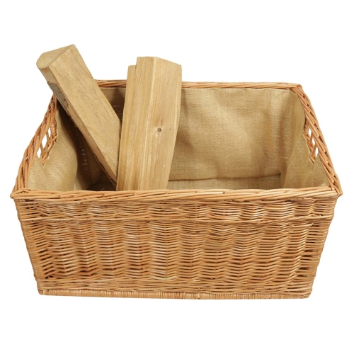 Holzkorb Korb Tragekorb aus gesottener Weide (63x42x33)