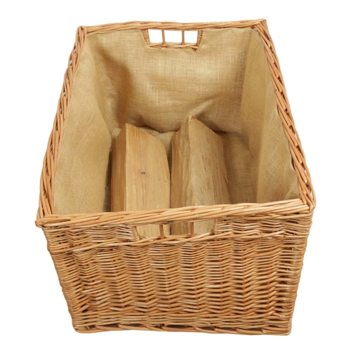 Holzkorb Korb Tragekorb aus gesottener Weide (63x42x33)