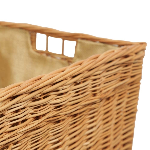 Holzkorb Korb Tragekorb aus gesottener Weide (63x42x33)