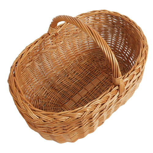 Einkaufskorb Handkorb Weide Korb ungefüttert (49x32x23/36)
