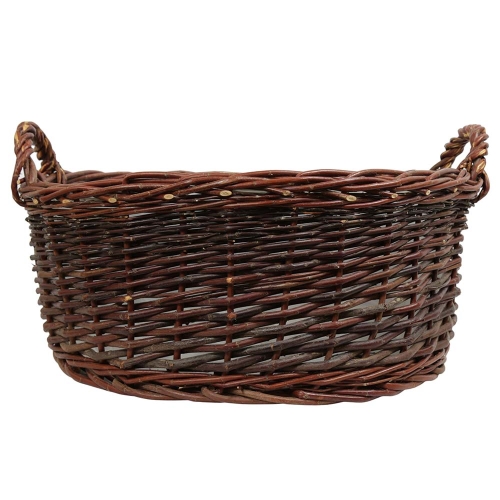 Pflanzkorb mit Kunststofffolie Gartenkorb Weidekorb (D:54cm)