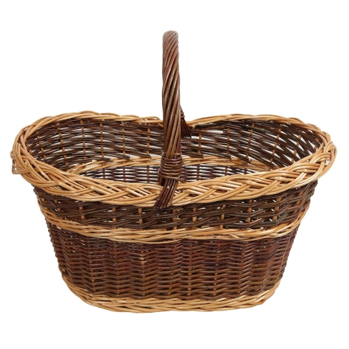 Einkaufskorb Handkorb Weide Korb ungefüttert (46x30x25/44)