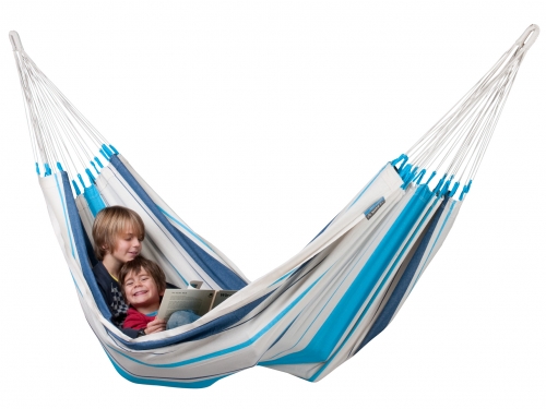 LA SIESTA - Einzel-Hängematte CARIBEÑA aqua blue (max. 120kg)