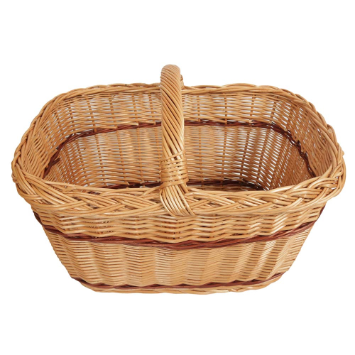 Einkaufskorb Handkorb Weide Korb ungefüttert (50x35x26/34) Einkaufskorb Handkorb Weide Korb ungefüttert (50x35x26/34)