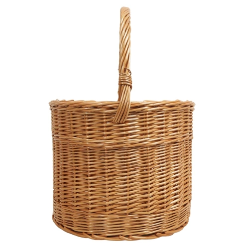 Einkaufskorb Handkorb Flaschenkorb Weide Korb rund (D:32)