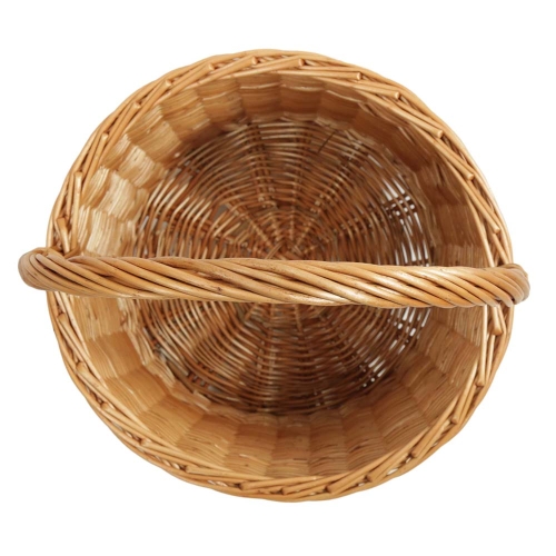 Einkaufskorb Handkorb Flaschenkorb Weide Korb rund (D:32)