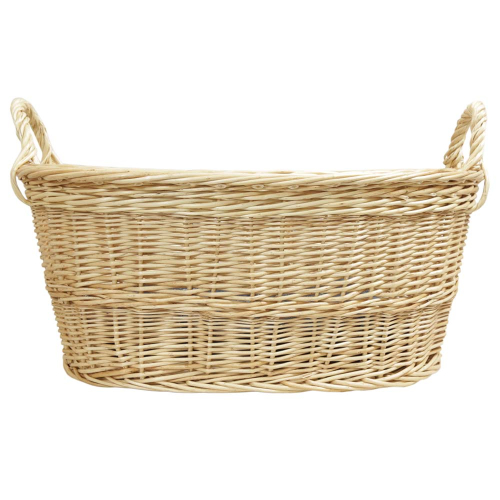 Wäschekorb aus Weide, Korb für Wäsche deutsche Fertigung (55x37x21/27cm)