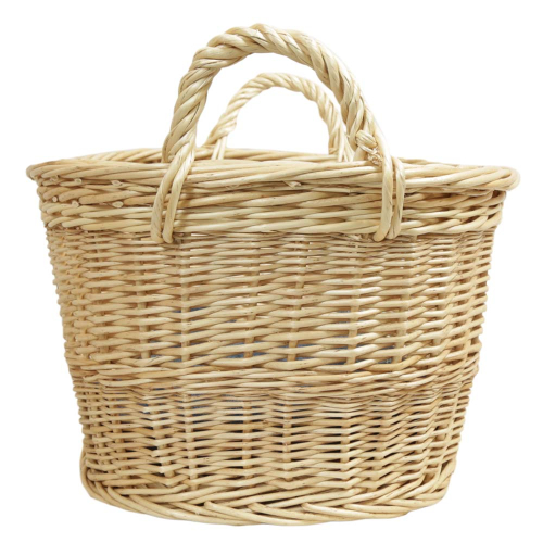 Wäschekorb aus Weide, Korb für Wäsche deutsche Fertigung (55x37x21/27cm)