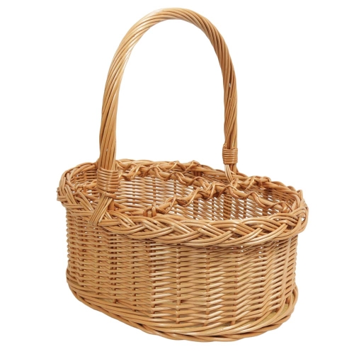 Flaschenkorb Korb für 6 Flaschen aus Weide (40x29x16/40)