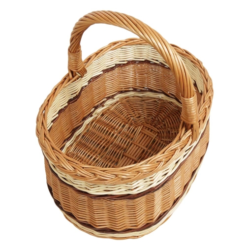 Einkaufskorb Handkorb Weide Korb ungefüttert (40x30x23/38)