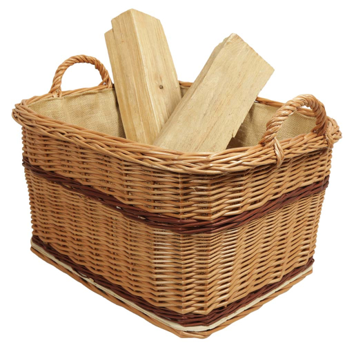 Holzkorb Korb Tragekorb aus gesottener Weide (53x45x29/35)