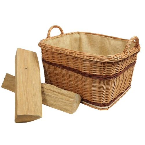 Holzkorb Korb Tragekorb aus gesottener Weide (53x45x29/35)