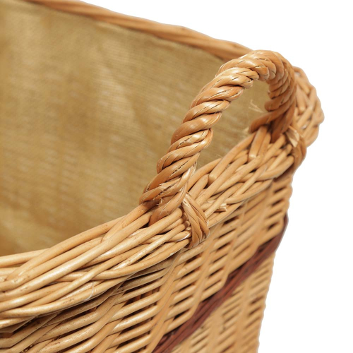Holzkorb Korb Tragekorb aus gesottener Weide (53x45x29/35)