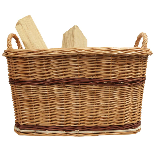 Holzkorb Korb Tragekorb aus gesottener Weide (53x45x29/35)