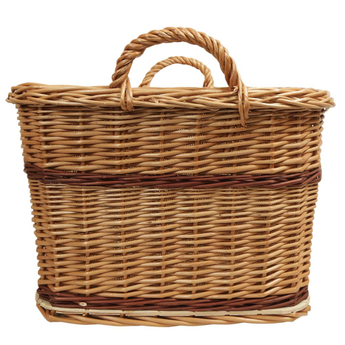 Holzkorb Korb Tragekorb aus gesottener Weide (53x45x29/35)