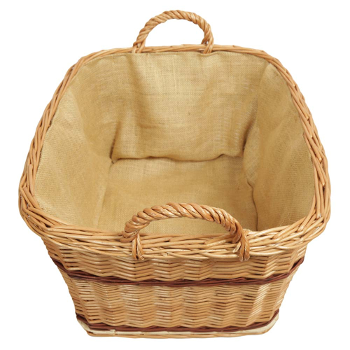 Holzkorb Korb Tragekorb aus gesottener Weide (53x45x29/35)