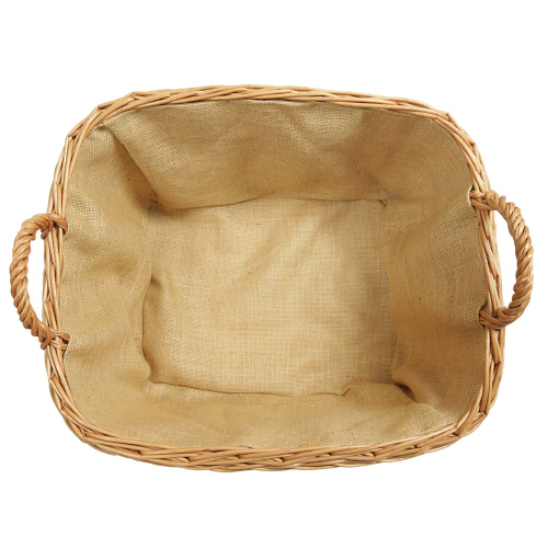 Holzkorb Korb Tragekorb aus gesottener Weide (53x45x29/35)