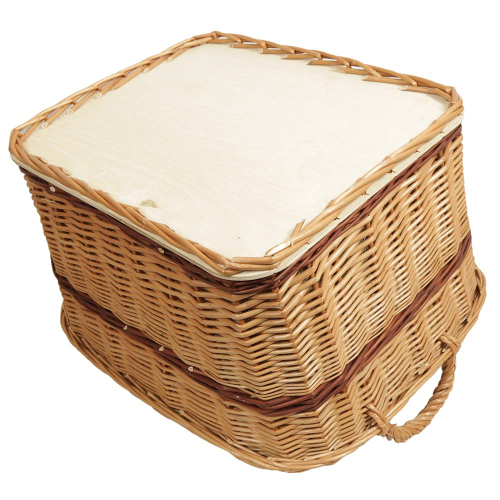 Holzkorb Korb Tragekorb aus gesottener Weide (53x45x29/35)