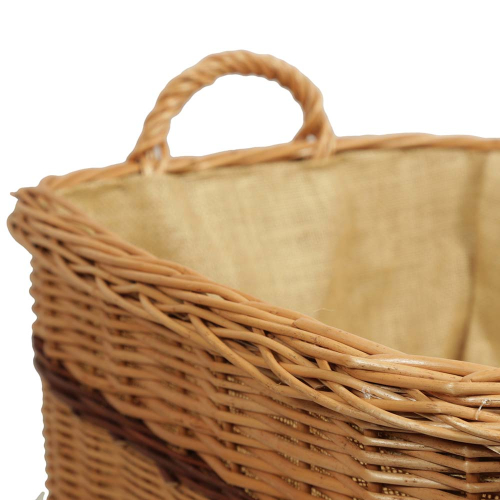Holzkorb Korb Tragekorb aus gesottener Weide (53x45x29/35)