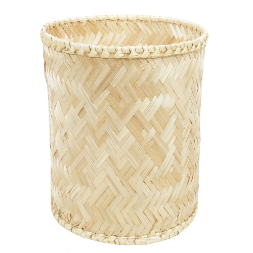 Papierkorb aus Bambusschiene (D:26cm)