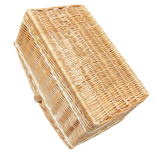 Einkaufskorb Holzkorb Korb Tragekorb aus gesottener Weide (50x30x20/38)