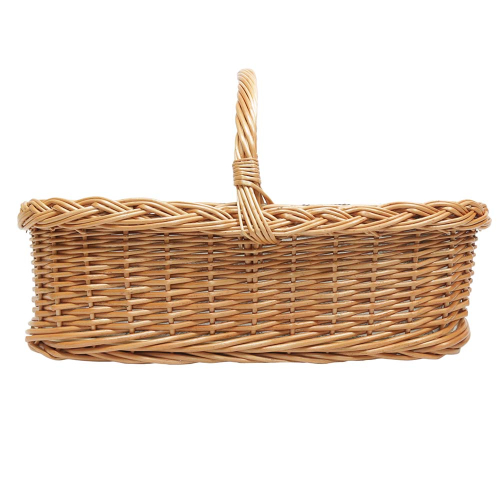 Tablett, Korbtablett aus Weide, Trage Tablett geflochten (54x40x16/32)