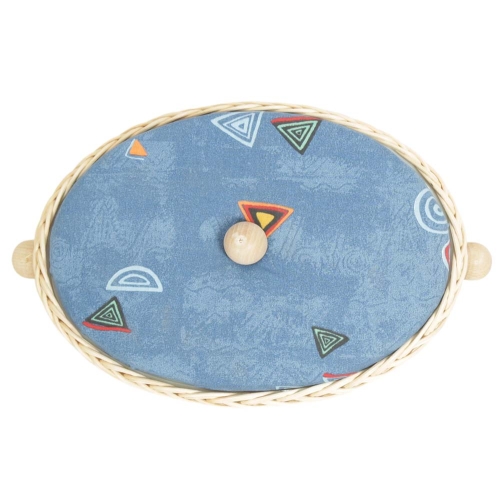 Nähkästchen Peddigrohr, mit Kunststoffeinsatz (32x23x15)