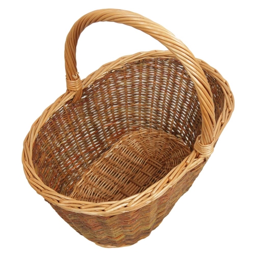 Einkaufskorb Handkorb Weide Korb ungefüttert (42x28x21/37)