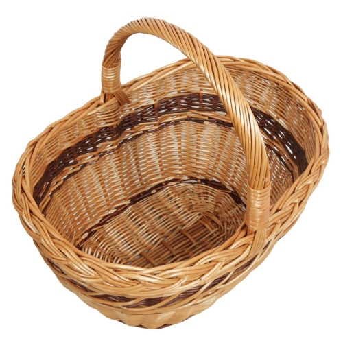 Einkaufskorb Handkorb Weide Korb ungefüttert (46x35x22x/40)