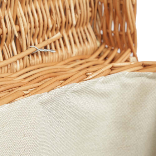 Korbtruhe aus Weide gefüttert, Korb Truhe (90x52x49)