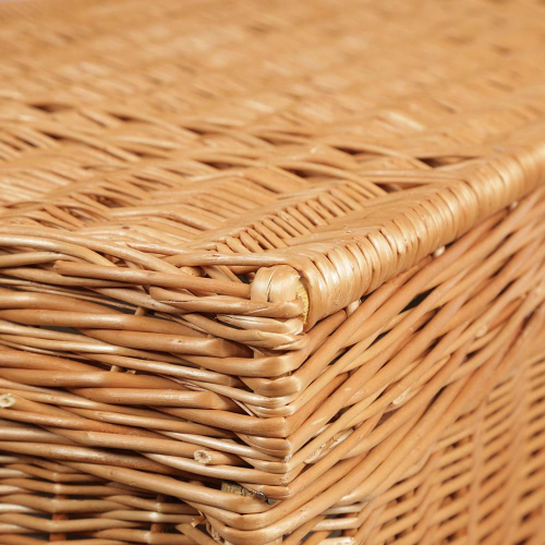 Korbtruhe aus Weide gefüttert, Korb Truhe (90x52x49)