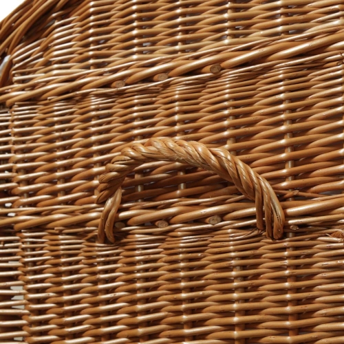 Korbtruhe aus Weide gefüttert Korb Truhe (81x50x50)