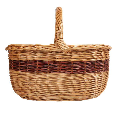Einkaufskorb Handkorb Weide Korb ungefüttert (49x36x25/42) Einkaufskorb Handkorb Weide Korb ungefüttert (49x36x25/42)