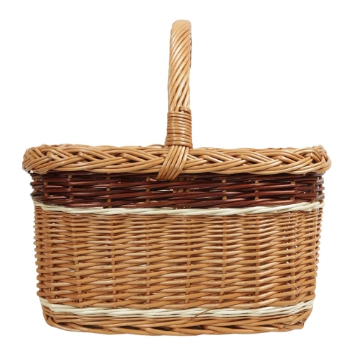 Einkaufskorb Handkorb Weide Korb ungefüttert (44x33x24/40)